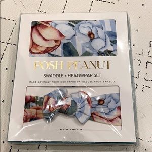 Posh Peanut Victoria Swaddle & Headwrap Set NIB